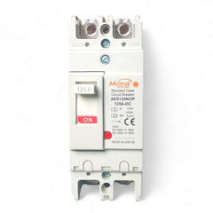 Mora 125A Breaker 2 Pole DC MCCB Breaker, Battery Breaker, Solar Panels Breaker, and Copper Points