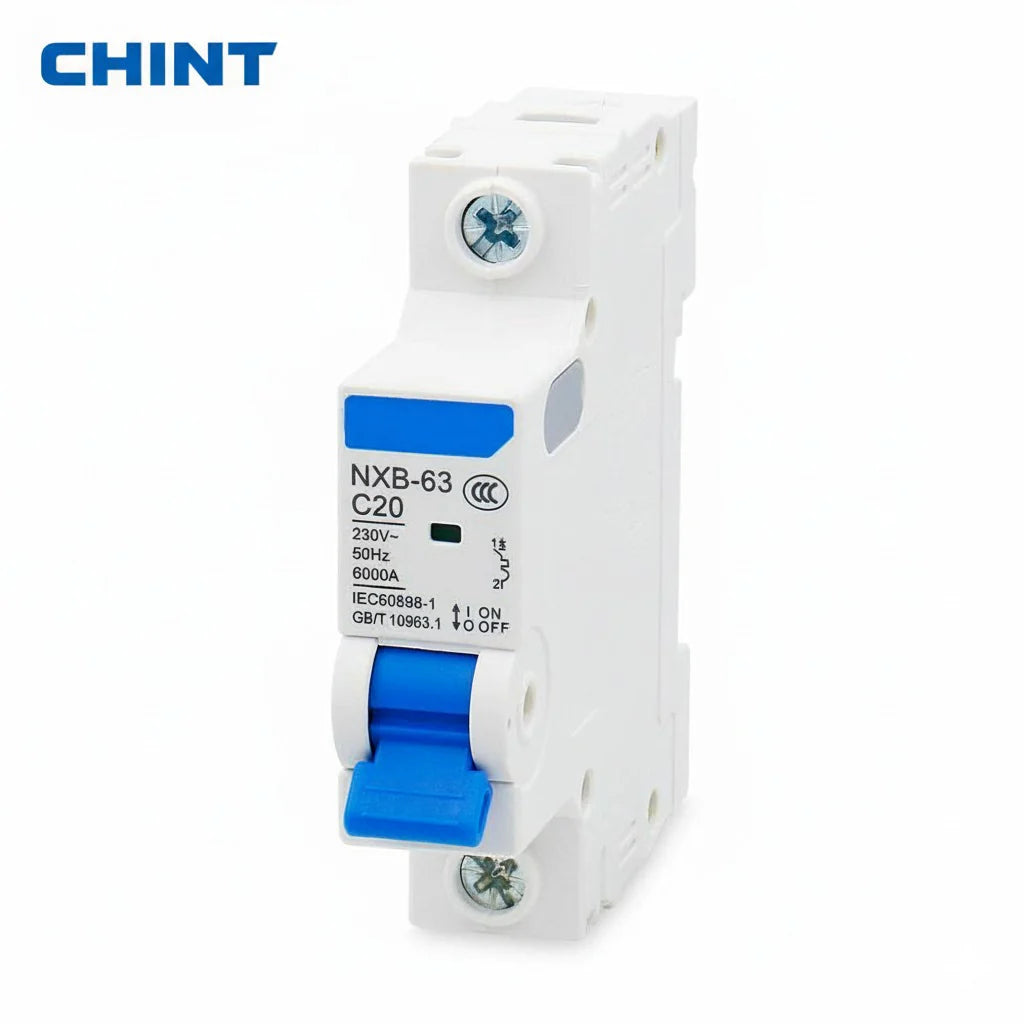 CHINT NXB-63 1P 230V Miniature Circuit Breaker (MCB) – Overload & Short Circuit Protection (10A, 16A, 20A)