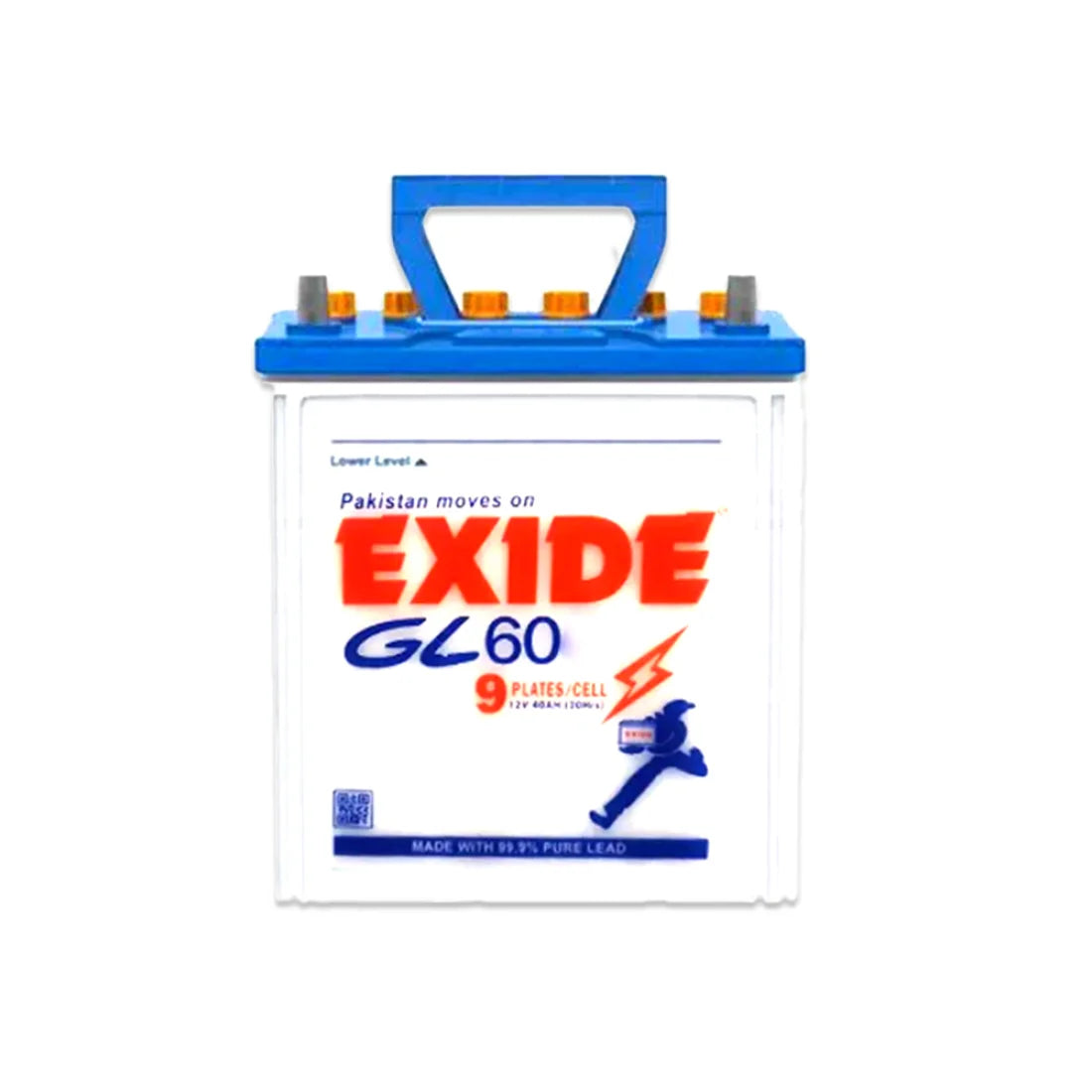 Exide GL 60-40 AH-9 Plates Car Battery