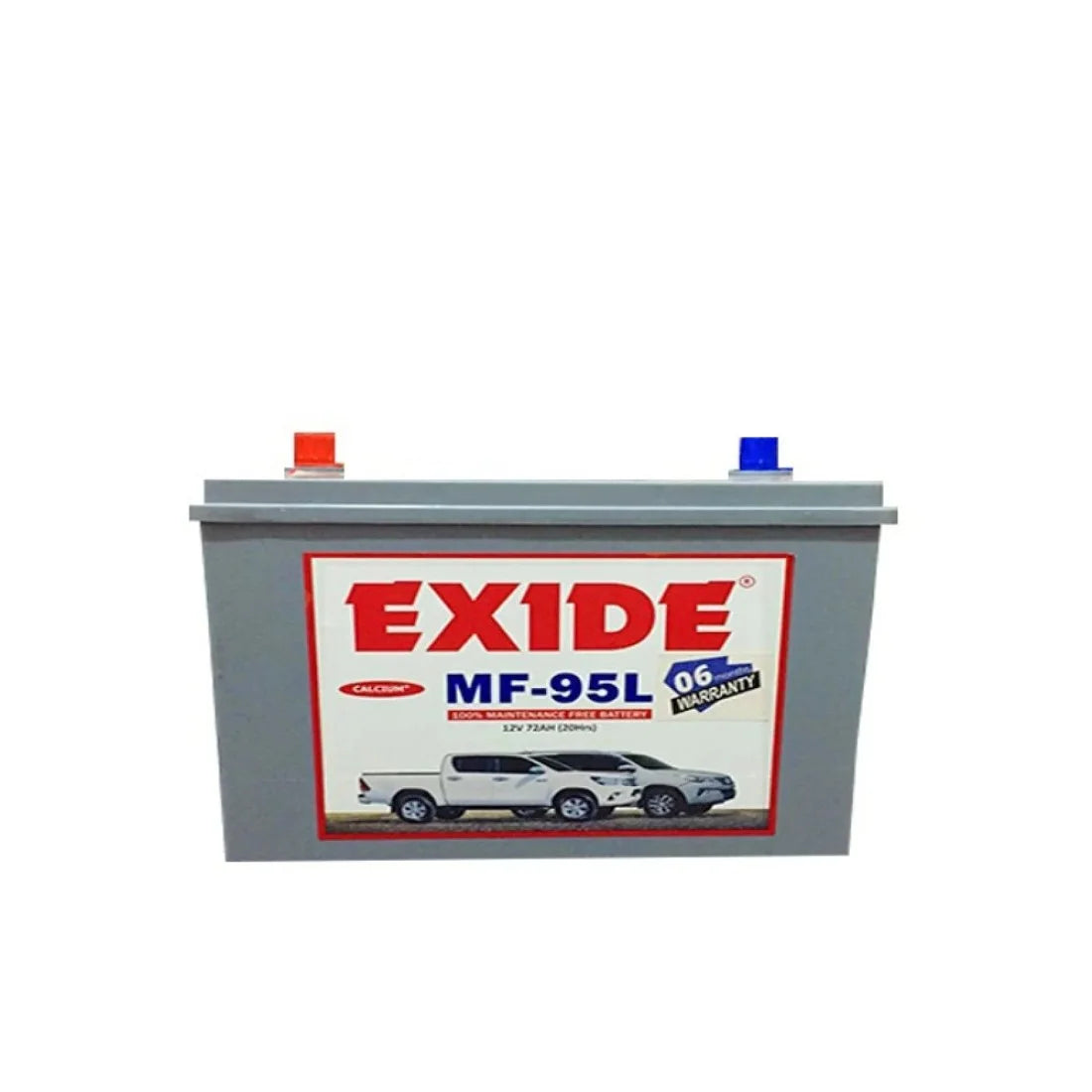 Exide MF-95L Maintenance Free Battery 13 Plates 72 Ah