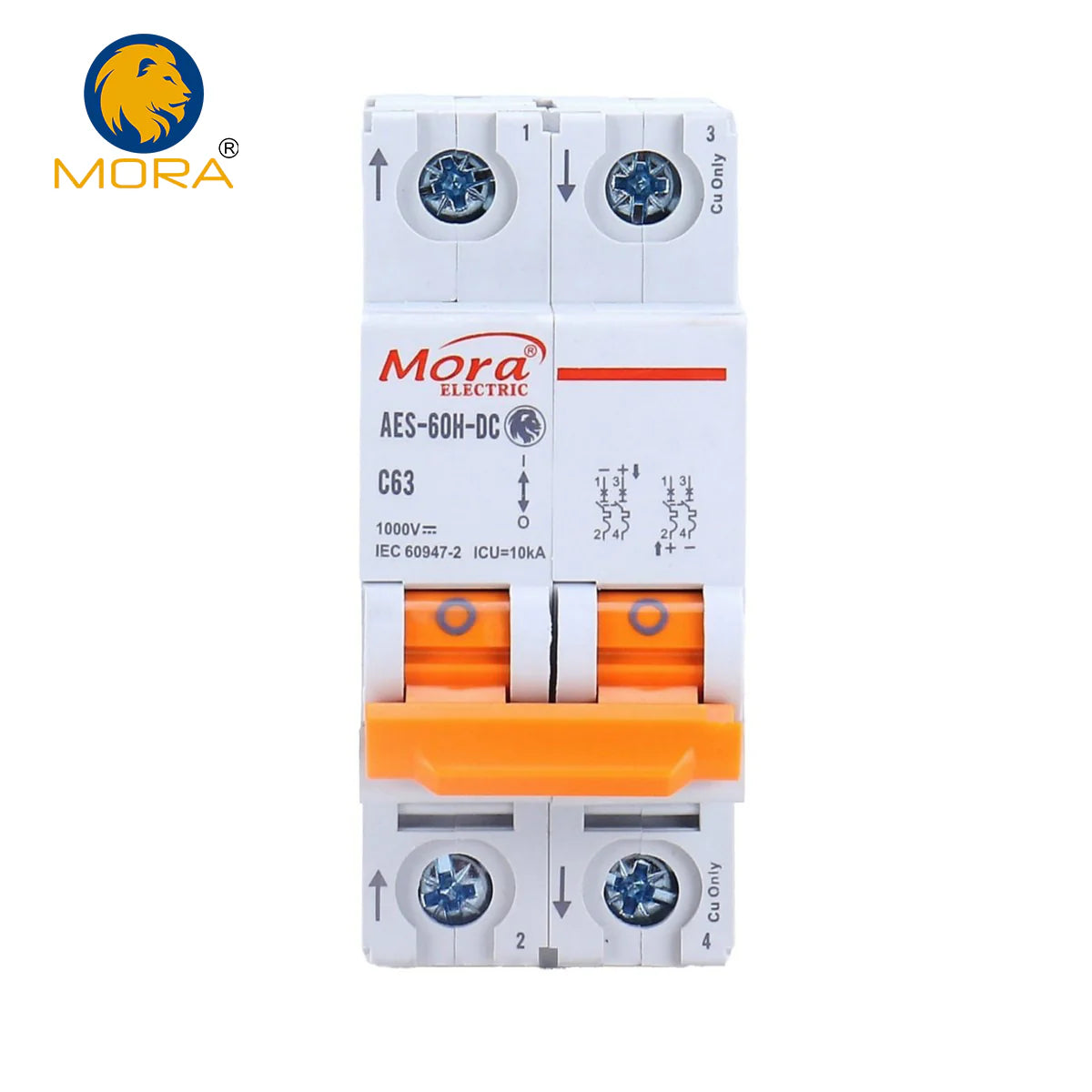 Mora 2P DC 1000V Solar Mini Circuit Breaker MCB