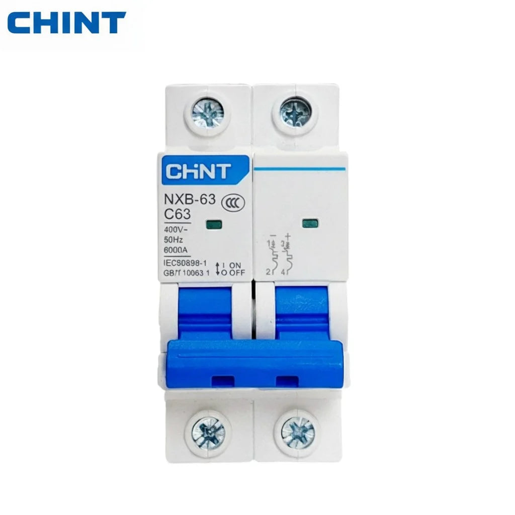 CHINT NB1-63DC 63A 500V DC Miniature Circuit Breaker (MCB)
